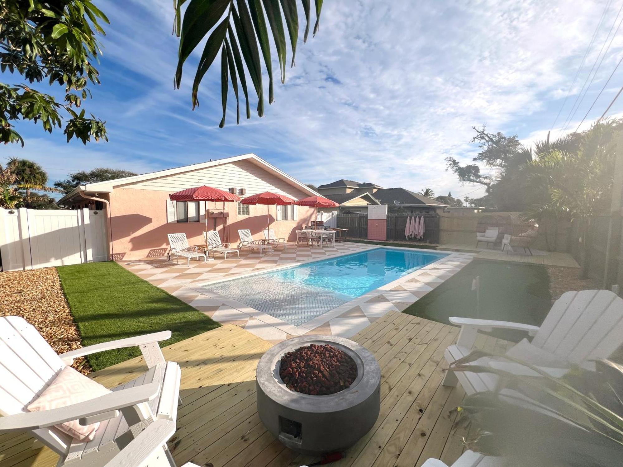 Luxury Villa 3 Blocks From The Beach With Pool A Fire Pit And Outdoor Oasis Cabo Cañaveral Exterior foto